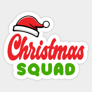 Christmas Squad Red Green Text Sticker